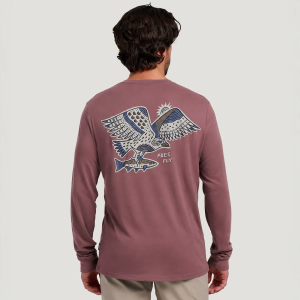 Free Fly Men's Osprey Catch Long Sleeve Shirt, XXL, Plum