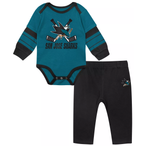 NHL Infant San Jose Sharks Little Sniper Apparel Set, Boys', 12M