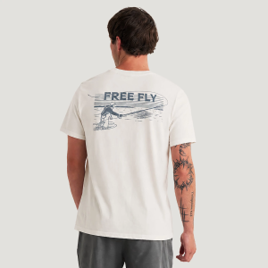 Free Fly Men's Retro Cast Tee, Medium, Bone