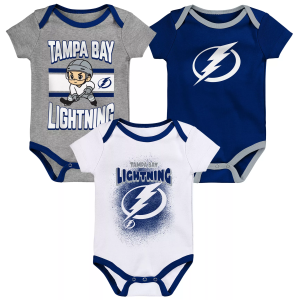 NHL Tampa Bay Lightning Chill on the Ice Onesie 3 Pack, Boys', 6-12M