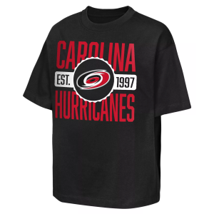 NHL Youth Carolina Hurricanes Black Shot Speed T-Shirt, Large