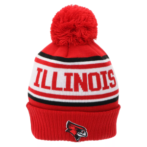 League-Legacy League-Legacy Adult Illinois State Redbirds Red Pom Knit Beanie, Men's - $18.74 at DICK'S Sporting Goods