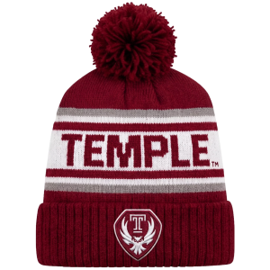 League-Legacy League-Legacy Adult Temple Owls Knit Beanie, Men's, Red - $18.74 at DICK'S Sporting Goods