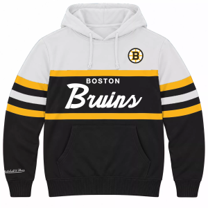 Profile Varsity Men's Boston Bruins Head Coach Big and Tall Hoodie, 3X, White