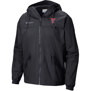 Columbia Men's Texas Tech Red Raiders Full Zip Oroville Jacket, XXL, Black