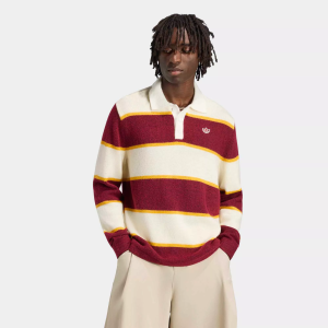 Adidas adidas Originals Men's Winter Club Knitted Stripe Polo Shirt, White - $100.00 at DICK'S Sporting Goods