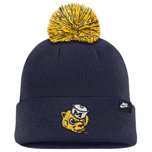 Nike Nike Adult Michigan Wolverines Peack Legacy Knit Beanie, Men's, Blue - $36.00 at DICK'S Sporting Goods