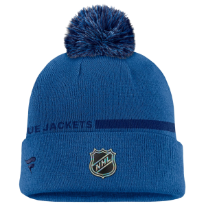 NHL Men's Columbus Blue Jackets Alternate Logo Cuffed Knit Pom Beanie