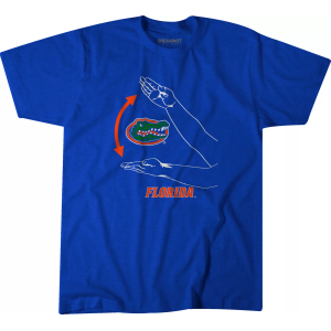 BreakingT Youth Florida Gators Gator Chomp T-Shirt, Small, Blue