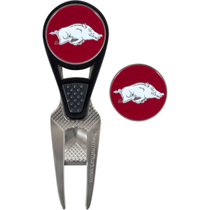 Team Effort Team Effort Arkansas Razorbacks CVX Divot Tool and Ball Marker Set, Green - $24.99 at DICK'S Sporting Goods