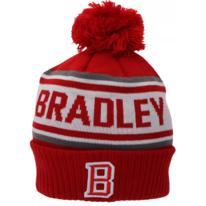 League-Legacy League-Legacy Adult Bradley Braves Crimson Pom Knit Beanie, Men's, Red - $18.74 at DICK'S Sporting Goods