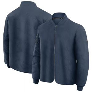 NHL Washington Capitals Authentic Pro Road Bomber Jacket, Men's, Small, Blue