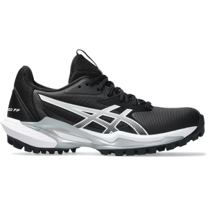 ASICS Field Speed FF 2 Turf Field Hockey Cleats, Size 7.5, Black/White