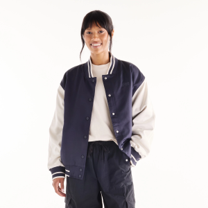 New Balance Women's Athletics Varsity Logo Jacket, Large, Dark Night