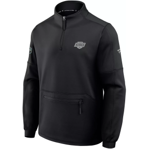 NHL Men's Los Angeles Kings Alternate Fleece 1/4 Zip Sweatshirt, Large, Black