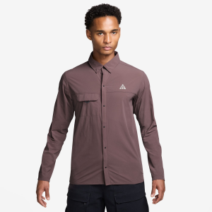 Nike Nike Men's ACG Aireez Long-Sleeve Button-Up Trail Running Top, Large, Tattoo - $120.00 at DICK'S Sporting Goods