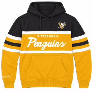Profile Varsity Men's Pittsburgh Penguins Head Coach Big and Tall Hoodie, 3X, White