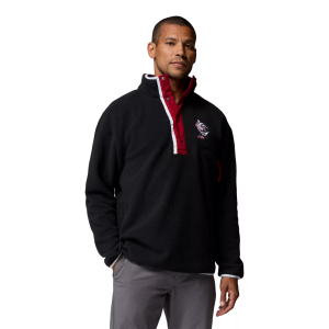 Columbia Men's South Carolina Gamecocks Helvetia Fleece Pullover, Small, Black