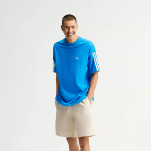 Adidas adidas Originals Men's adiSignature 3 Stripes T-Shirt, Medium, Pure Blue/Off White - $45.00 at DICK'S Sporting Goods