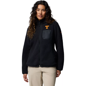 Columbia Women's Tennessee Volunteers West Bend Full-Zip Fleece Jacket, Small, Black