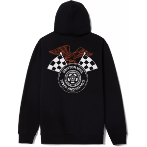 Brixton Men's Reamer Hooded Graphic Sweatshirt, XL, Black