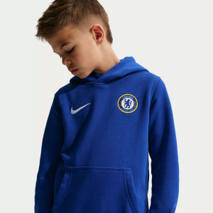 Nike Youth Chelsea FC Royal Club Hoodie, Small, Blue