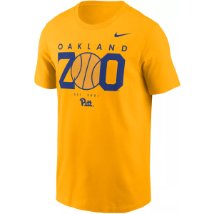 Nike Adult Pitt Panthers Oakland Zoo Gold Core T-Shirt, Men's, Medium, Yellow