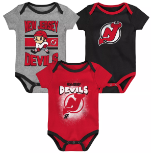 NHL New Jersey Devils Chill on the Ice Onesie 3 Pack, Boys', 0-3M