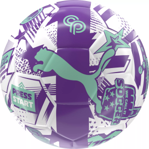 Puma Puma Christian Pulisic LEGACY Graphic Soccer Ball, Kids, Size 4, White/Purple Glimmer/Mint Jelly - $25.00 at DICK'S Sporting Goods