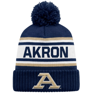 League-Legacy League-Legacy Adult Akron Zips Navy Pom Knit Beanie, Men's, Blue - $18.74 at DICK'S Sporting Goods
