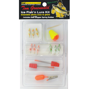 HT Enterprises 13-Piece Ice Ant Lure Kit, Black