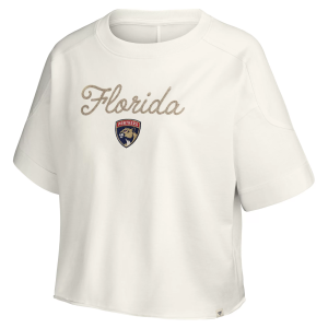 NHL Women's Florida Panthers Vintage Script T-Shirt, Large, White