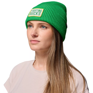 Columbia Adult Oregon Ducks Fuse Green Lost Lager Beanie, Men's