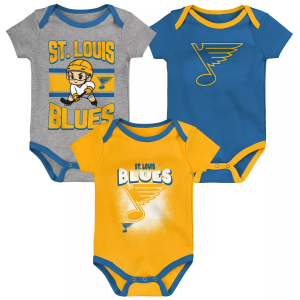 NHL St. Louis Blues Chill on the Ice Onesie 3 Pack, Boys', 0-3M