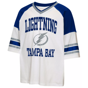 NHL Girls' Tampa Bay Lightning White Uplifter T-Shirt, Small