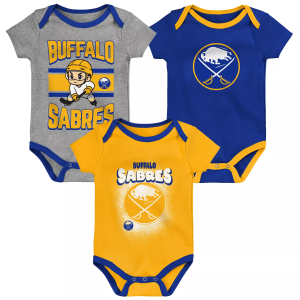 NHL Buffalo Sabres Chill on the Ice Onesie 3 Pack, Boys', 0-3M