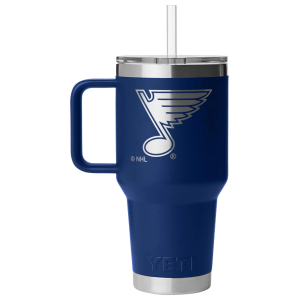 YETI St Louis Blues 35 oz. Mug with Straw Lid, Blue