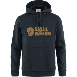 Fjallraven Men's Logo Hoodie, Small, Dark Navy
