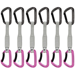 Mammut Workhorse Keylock 17cm 6 Pack Quickdraw, Grey/Pink