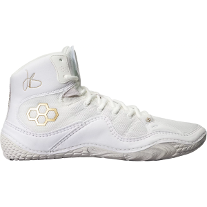 Rudis Kids' Jordan Burrough JB1 Wrestling Shoes, Size 1, White/Gold