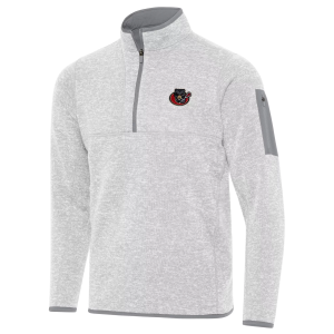 Antigua Antigua Men's Ottawa Black Bears Grey Fortune Quarter-Zip Pullover, Small, Gray - $104.99 at DICK'S Sporting Goods