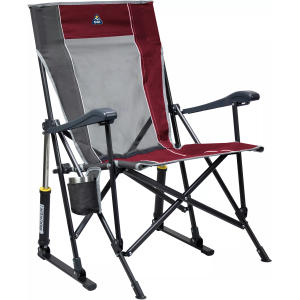 GCI Outdoor RoadTrip Rocker Chair, Cinnamon/Pewter