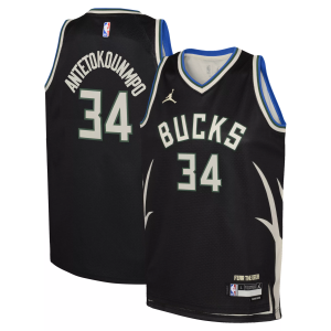 Jordan Jordan Youth Milwaukee Bucks Giannis Antetokounmpo #34 Black Dri-FIT Swingman Jersey, Medium - $24.97 at DICK'S Sporting Goods