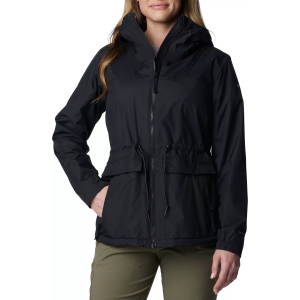 Columbia Women's Sweet Creek Lined Rain Jacket, XS, Black
