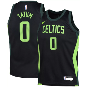 Nike Youth 2024-25 City Edition Boston Celtics Jayson Tatum #0 Swingman Jersey, Medium, Black