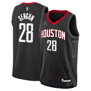 Jordan Youth Houston Rockets Alperen Sengun #28 Statement Jersey, Large, Black