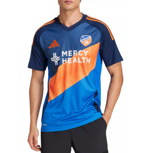 adidas Adult FC Cincinnati 2025 Primary Replica "Orange & Blue Legacy Kit" Jersey, Men's, Small