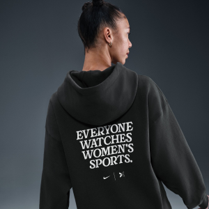 Nike by TOGETHXR Everyone Watches Women's Sports Pullover Hoodie, XS, Off Noir
