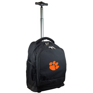 Mojo Clemson Tigers Wheeled Premium Black Backpack, Men's
