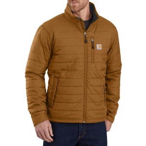 Carhartt Men's Gilliam Rain Defender Insulated Jacket, XL, Carhartt Brown